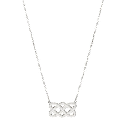 Tiffany Sterling Silver Paloma Picasso Celtic Knot Pendant Necklace 1 of 3