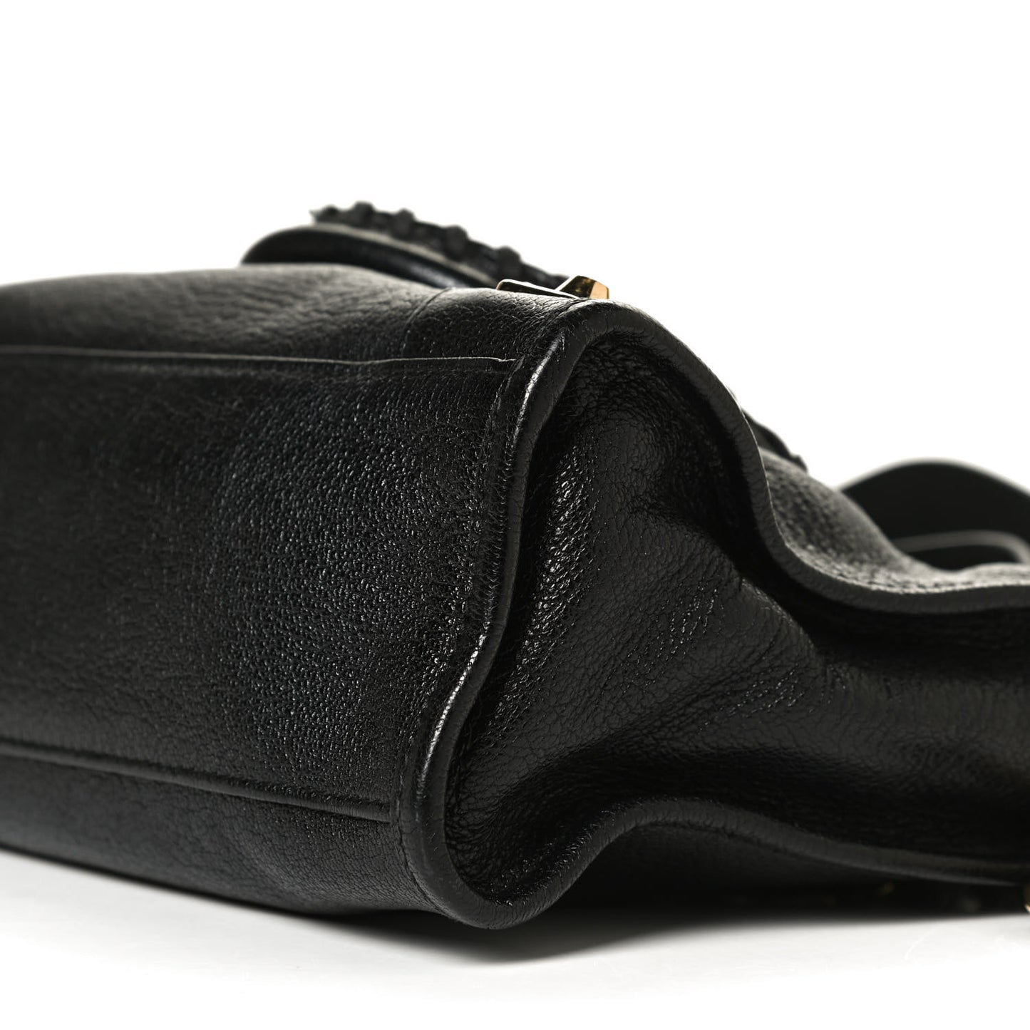 Chevre Gold Metallic Edge Hardware S City Black