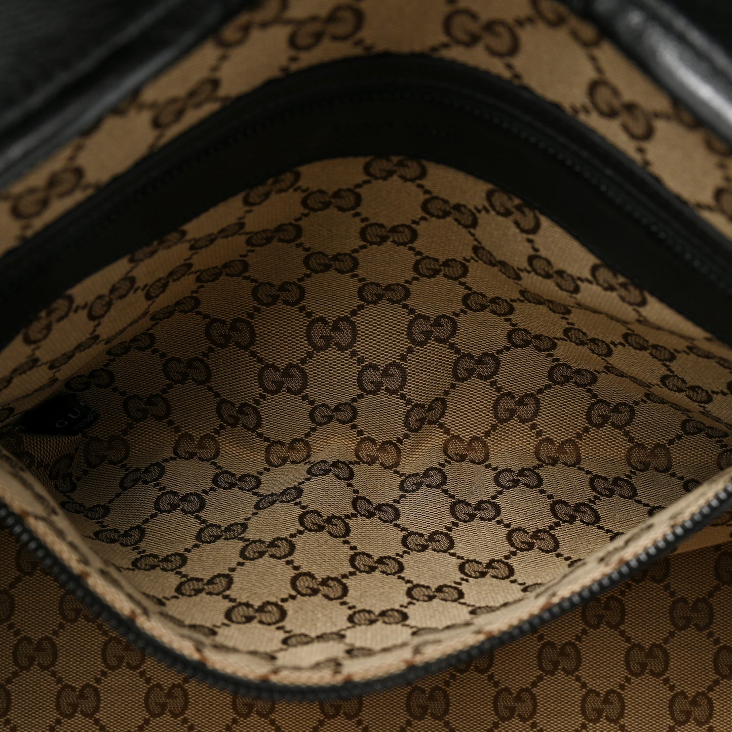 Calfskin Tonal GG Medium Tote Bag Black