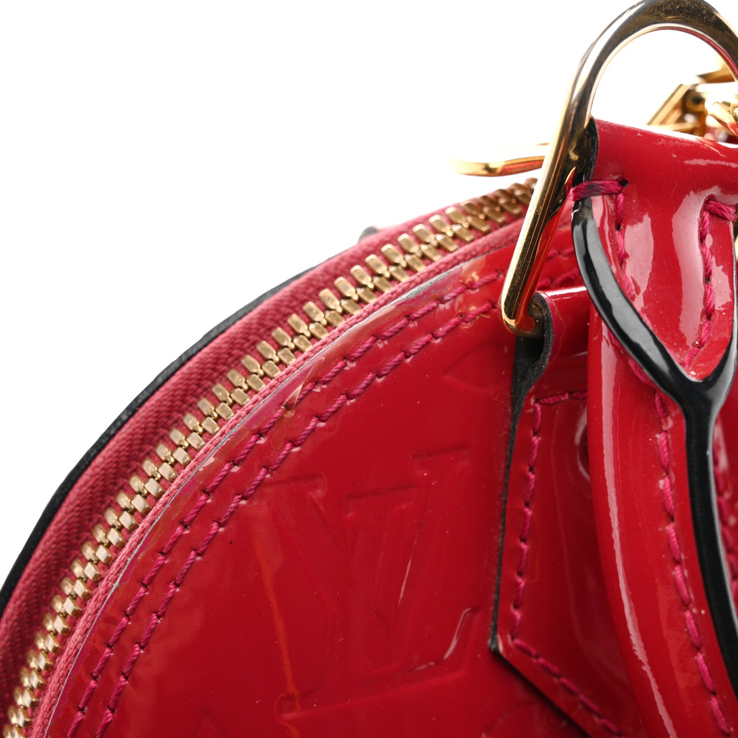 Louis Vuitton Vernis Alma BB Rose Indien 10 of 11