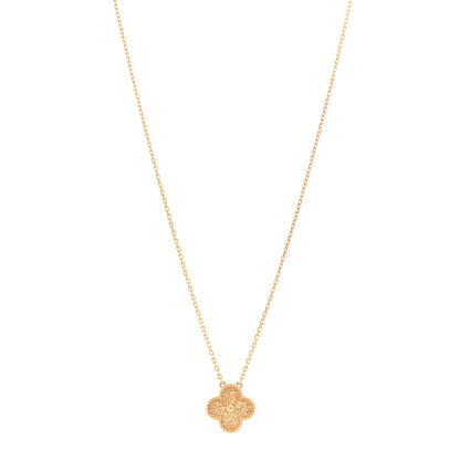 Van Cleef & Arpels 18K Yellow Gold Vintage Alhambra Pendant Necklace 1 of 5
