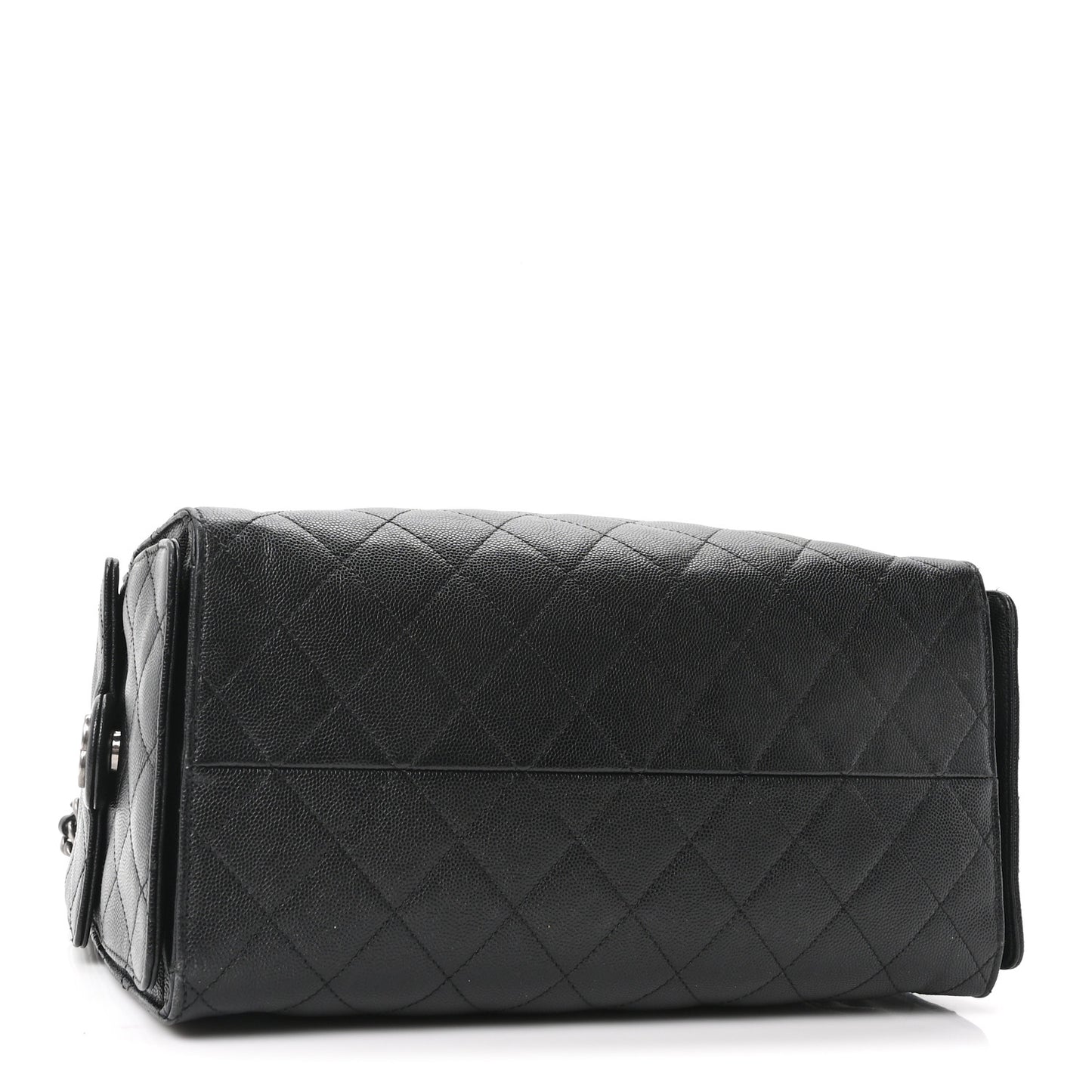 Caviar Quilted Medium Chanel 25 Handbag Black
