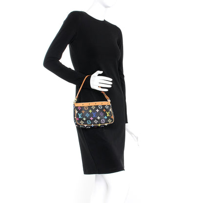 Louis Vuitton Monogram Multicolor Pochette Accessories Black 2 of 8