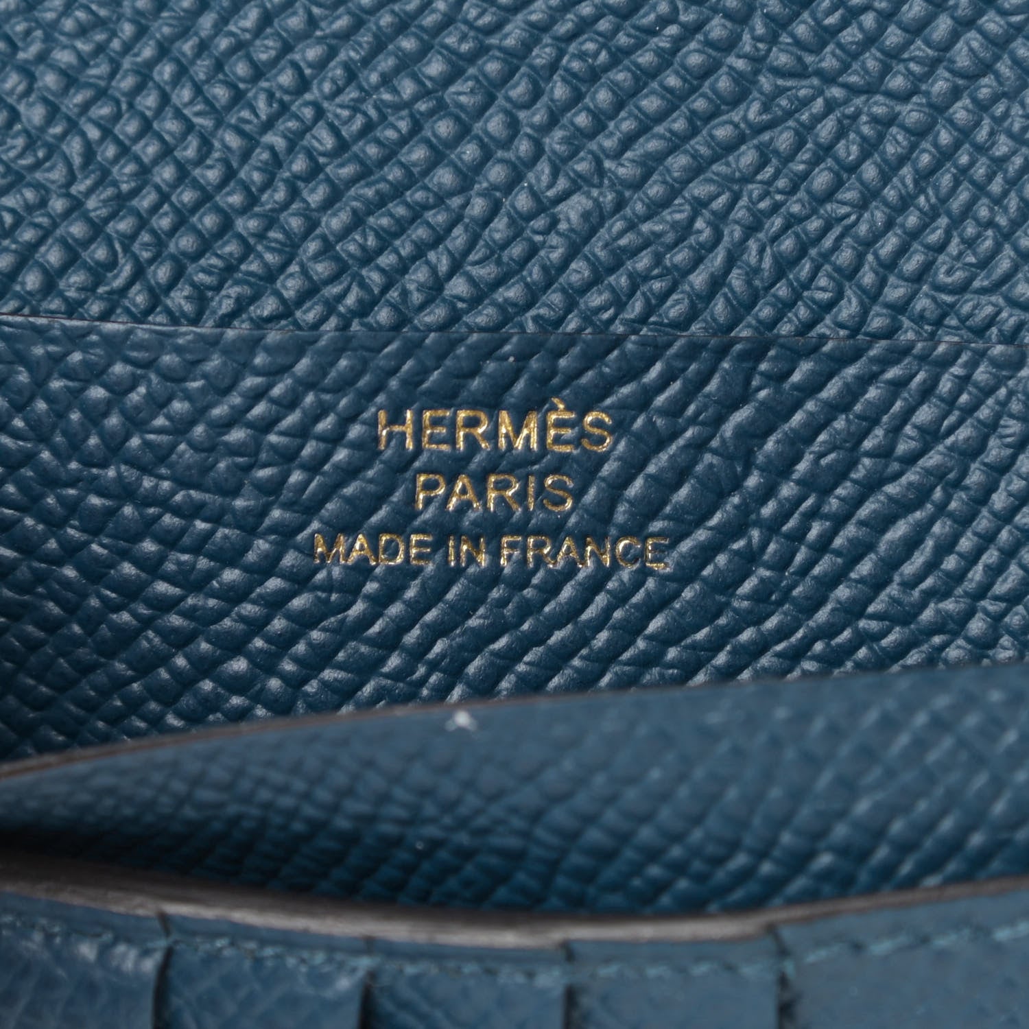 Hermes Epsom Bearn Compact Wallet Vert Bosphore Deep Blue 6 of 9