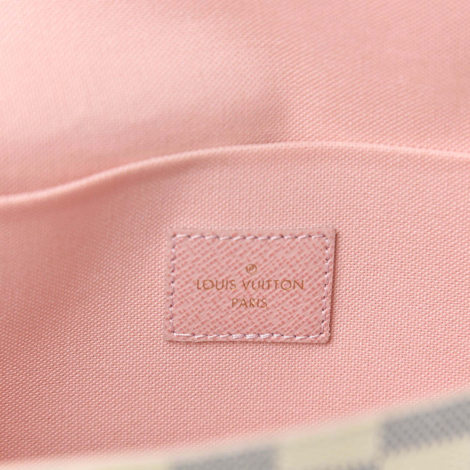 Louis Vuitton Damier Azur Pochette Felicie Chain Wallet Rose Ballerine 7 of 8