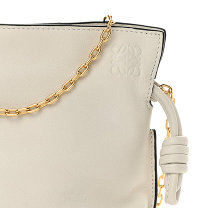 Loewe Calfskin Nano Flamenco Knot Bag White 8 of 14