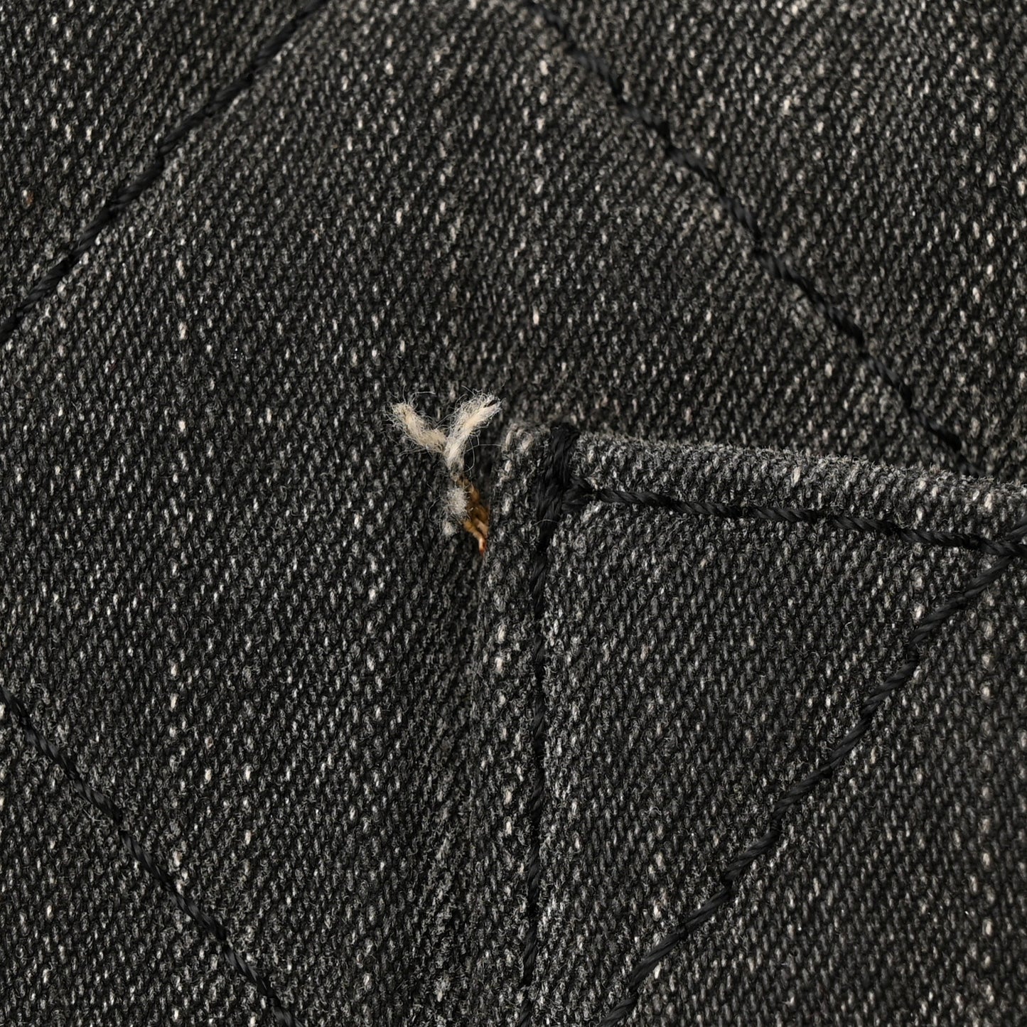 Denim Quilted XXL Reissue Flap Grey