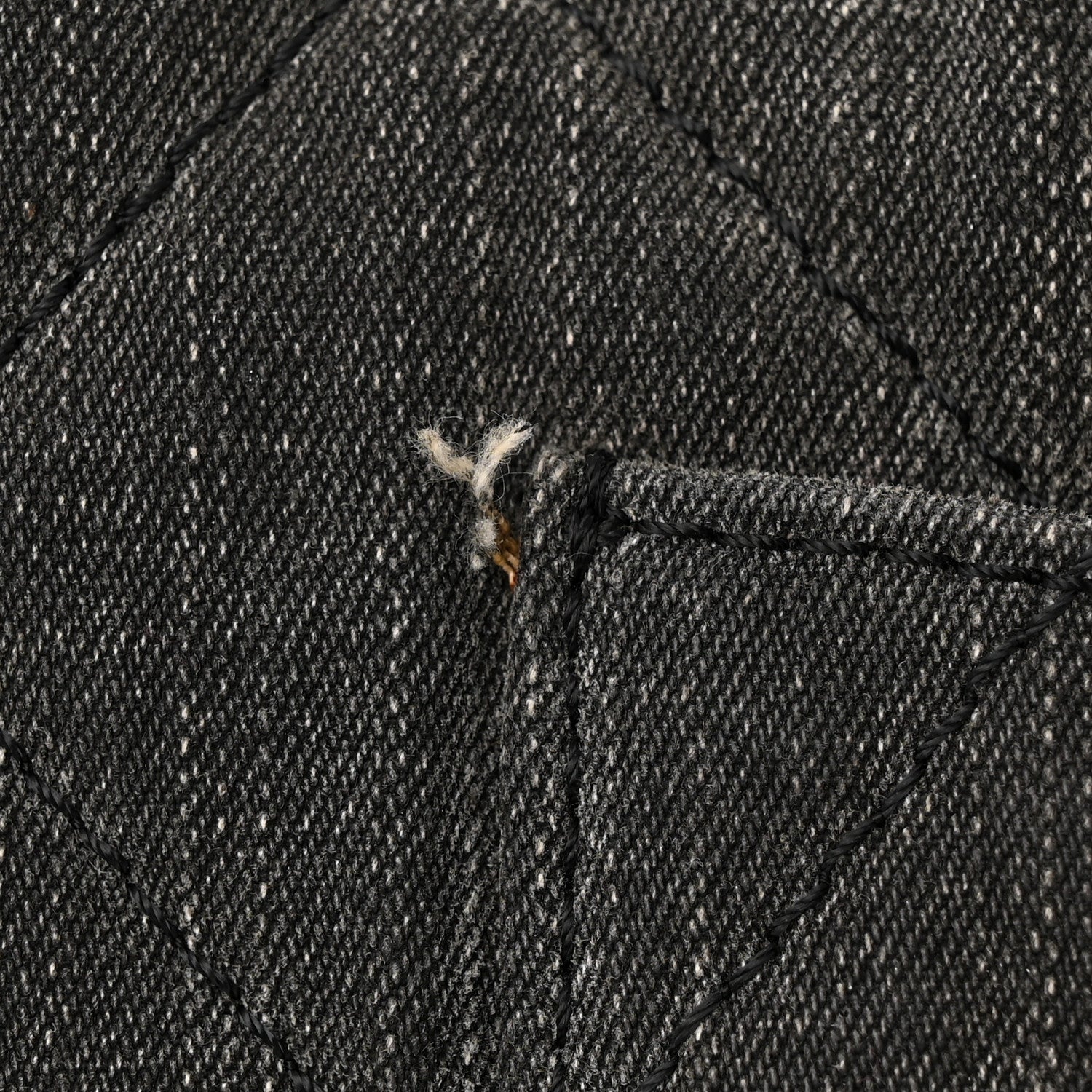 Chanel Denim Quilted XXL Reissue Flap Grey 11 of 12