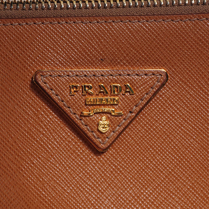 Prada Saffiano Lux Extra Large Galleria Double Zip Tote Caramel 7 of 10