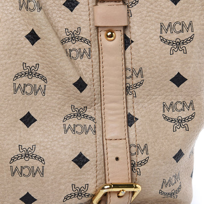 MCM Visetos Medium Essentials Shopper Tote Beige 17 of 17