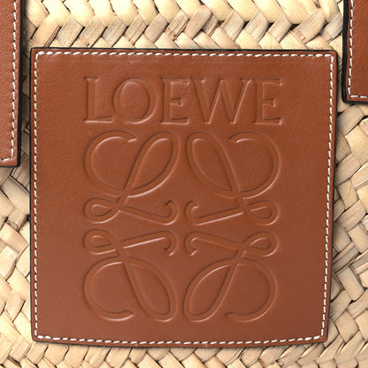 Loewe Raffia Small Basket Tote Bag Natural Tan 7 of 11