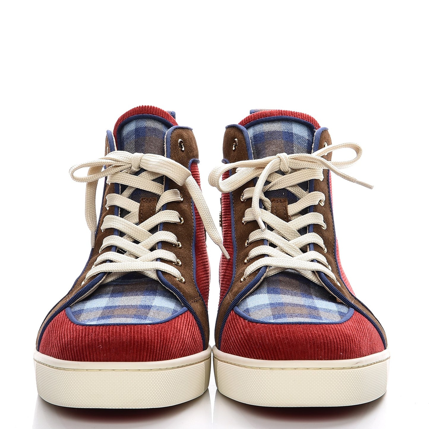 Mens Corduroy Plaid Rantus Orlato Sneakers 47.5 Rouge DM Blue
