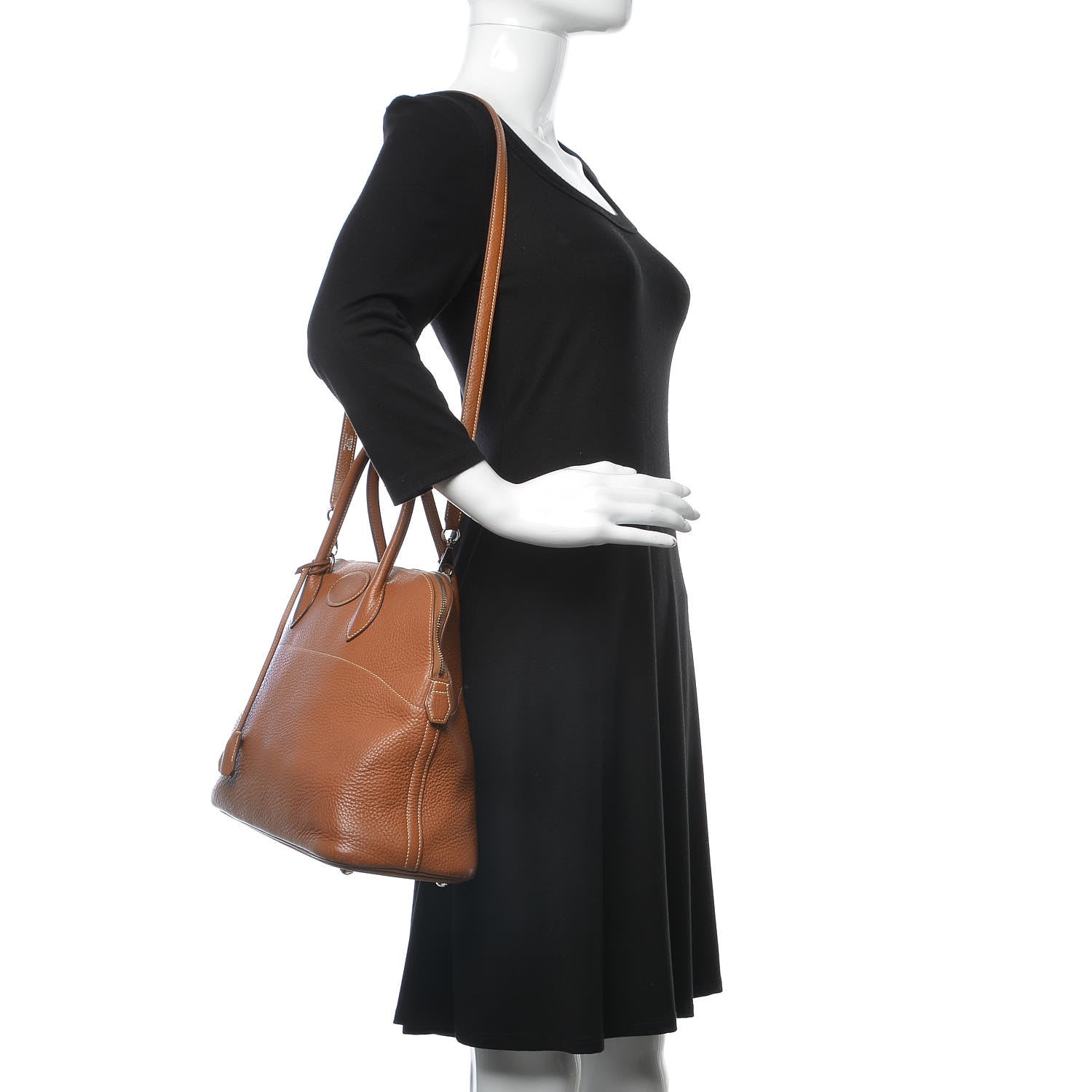 Hermes Taurillon Clemence Bolide 35 Gold 2 of 13