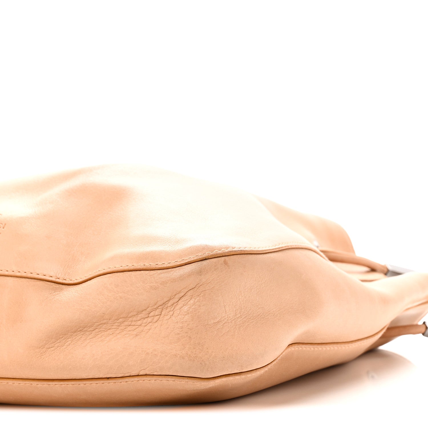Gucci Calfskin Drawstring Small Drawstring Shoulder Bag Beige 10 of 10