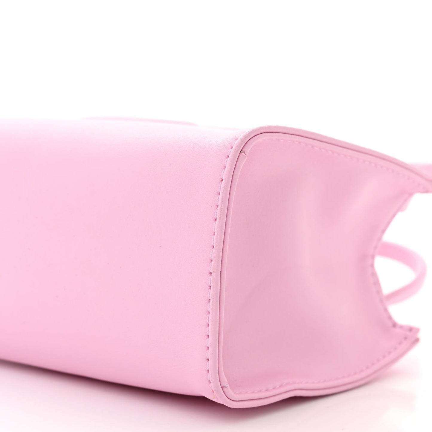Vegan Leather Small Shopping Bag Bubblegum