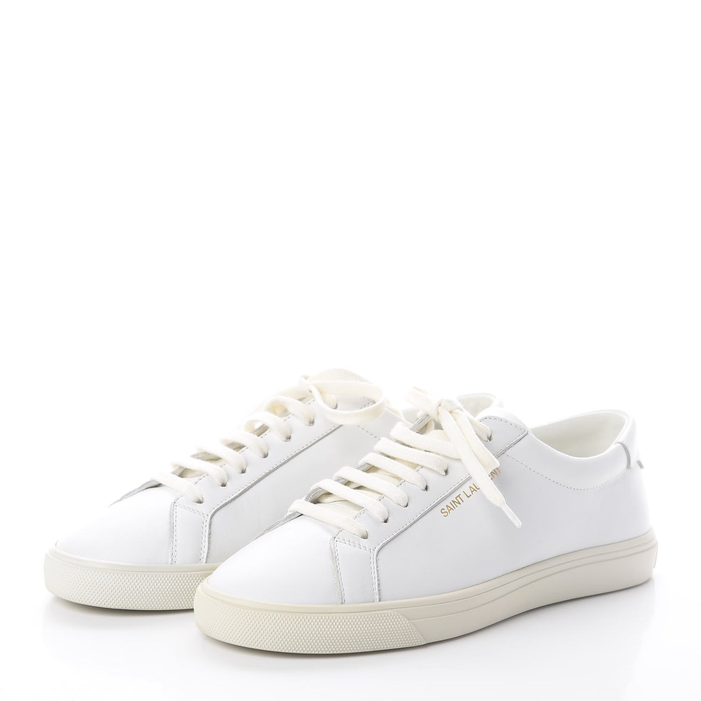 Calfskin Andy Low Top Sneakers 37 Blanc Optique