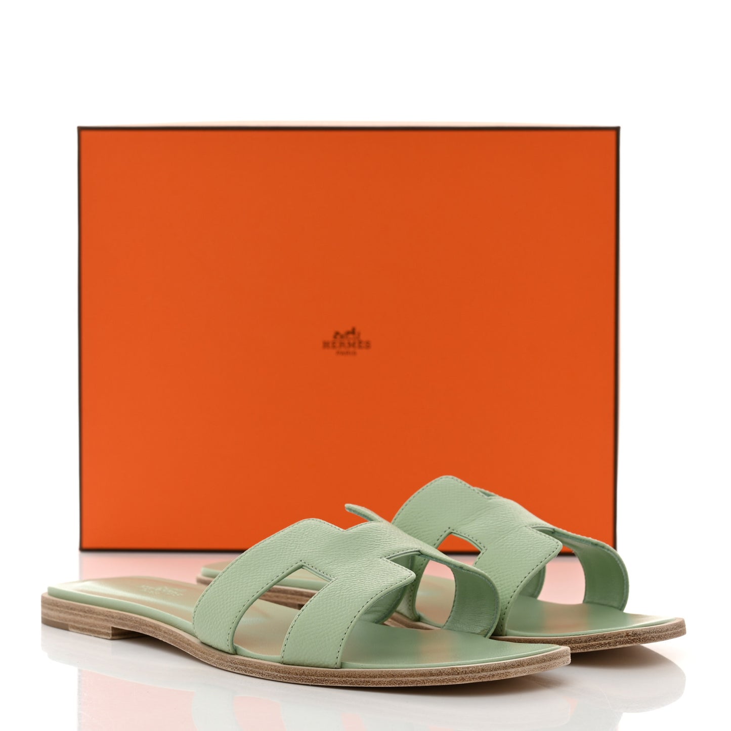 Epsom Oran Sandals 39.5 Vert Jade