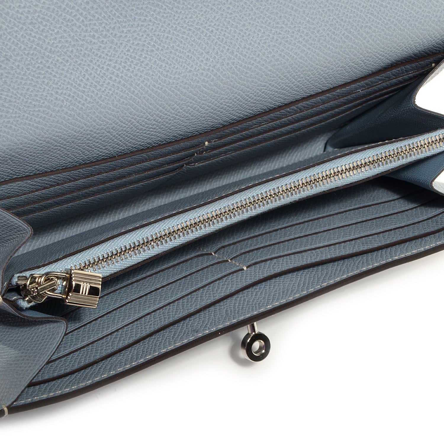 Hermes Epsom Kelly Long Wallet Ciel 8 of 13