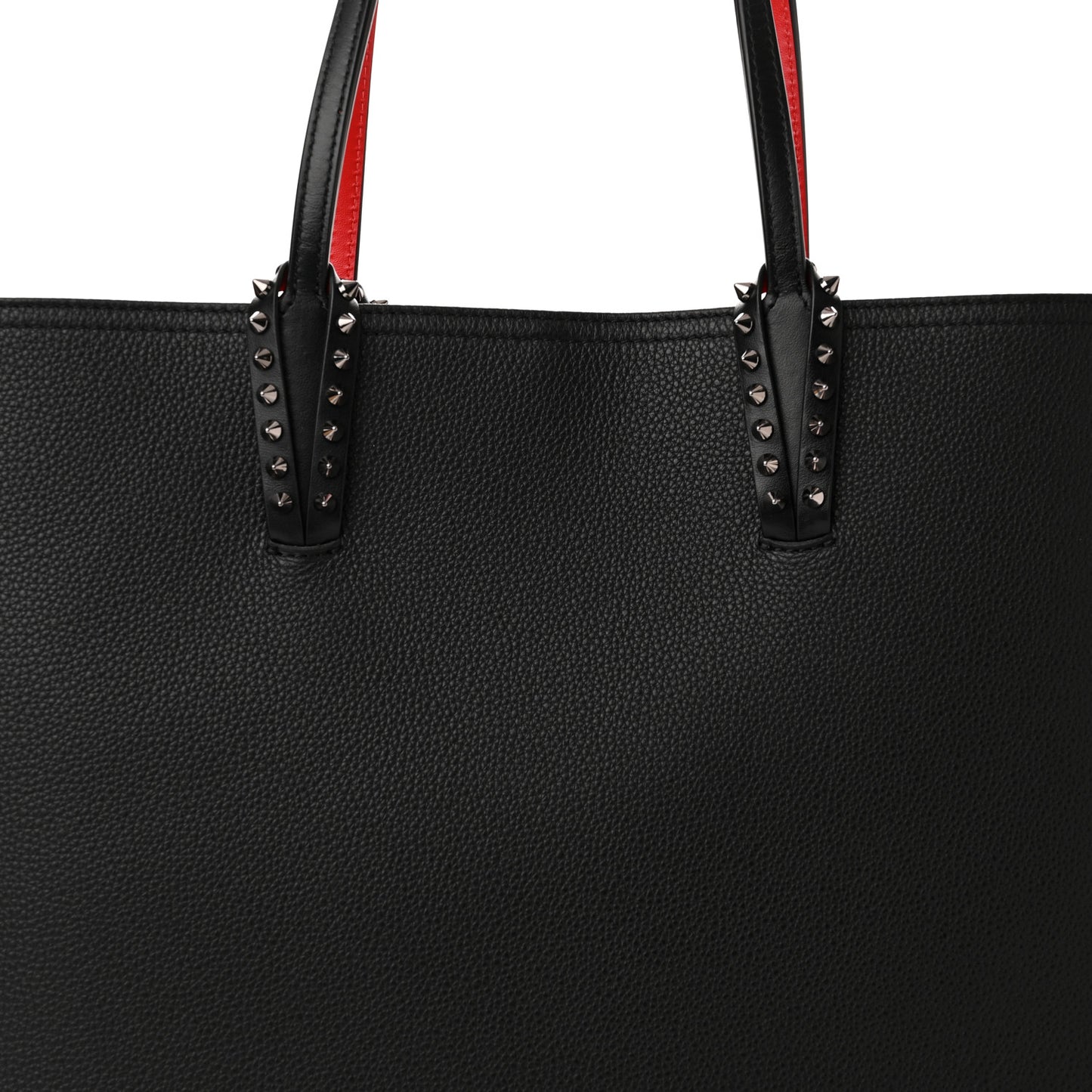 Calfskin Spikes East West Cabata Tote Black