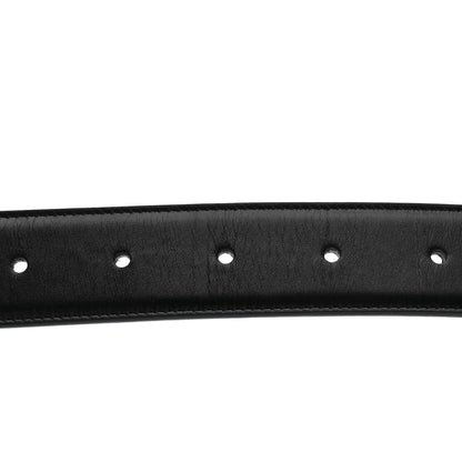 Saint Laurent Lacquered Calfskin La 66 Buckle Belt 85 34 Black 4 of 6