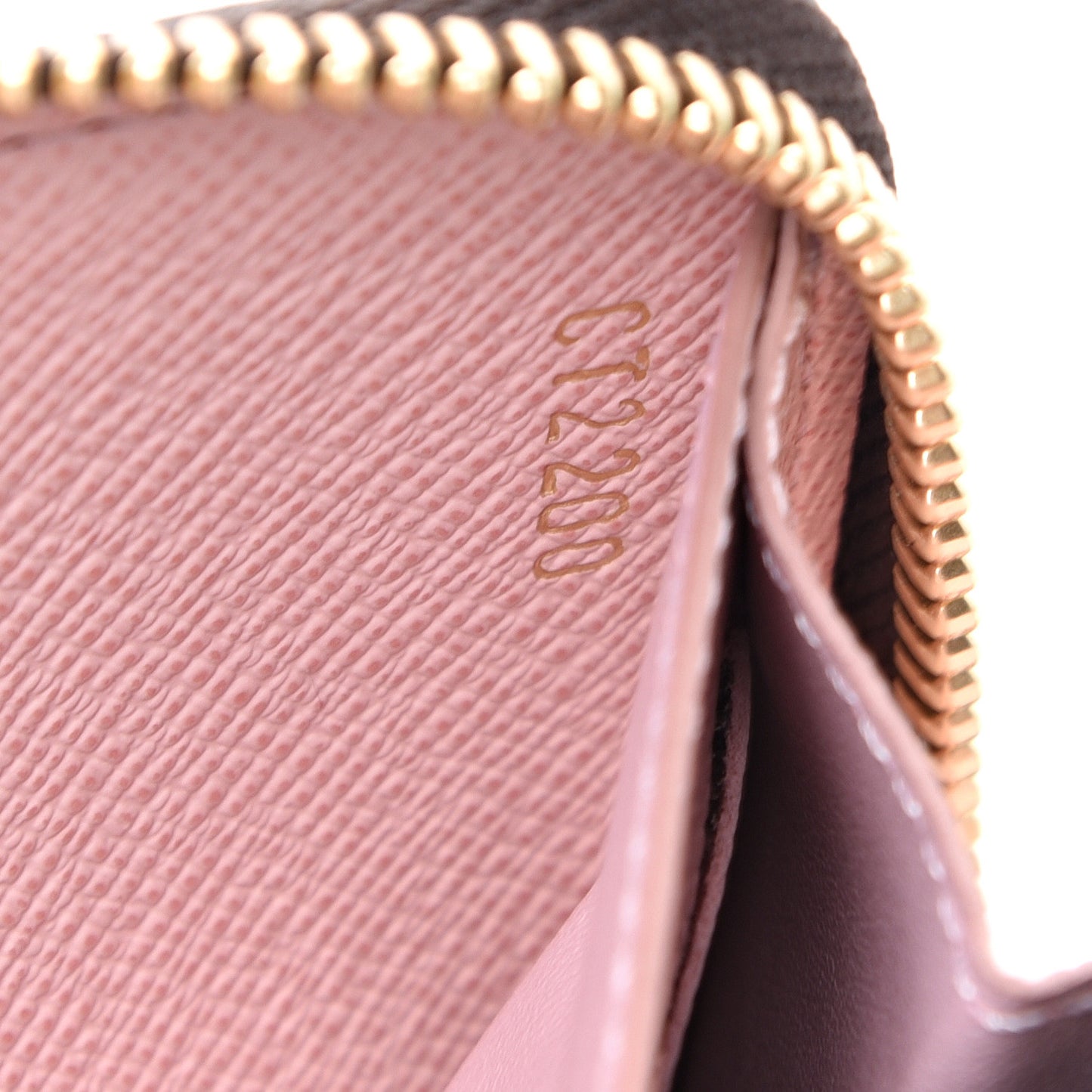 Monogram Clemence Wallet Rose Ballerine