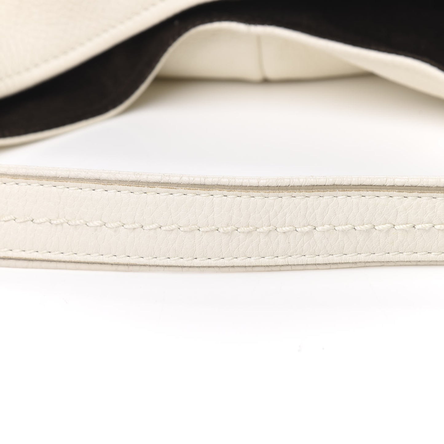 Calfskin Zip Hobo White