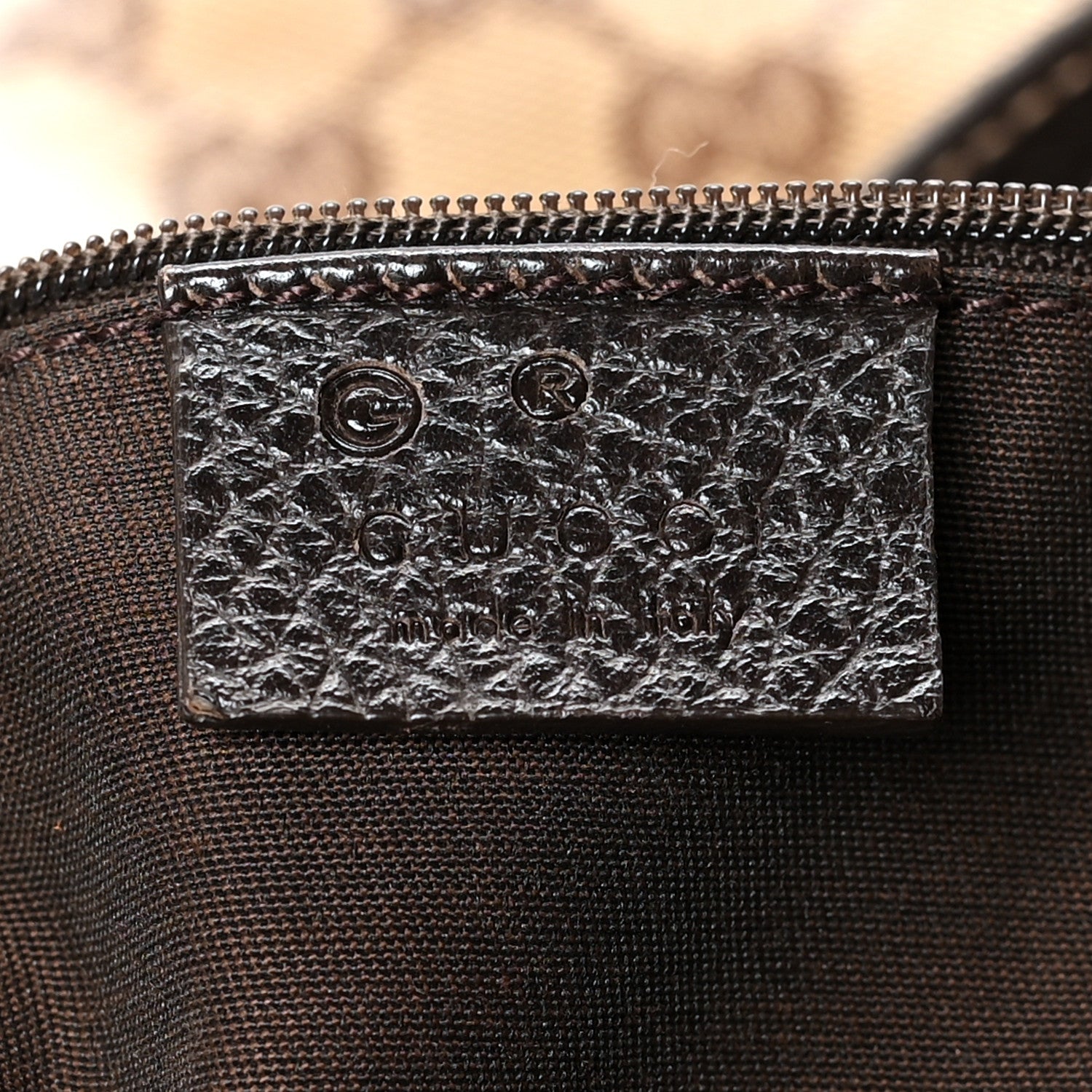 Gucci Crystal Monogram Medium Abbey Convertible Tote Dark Brown 6 of 10