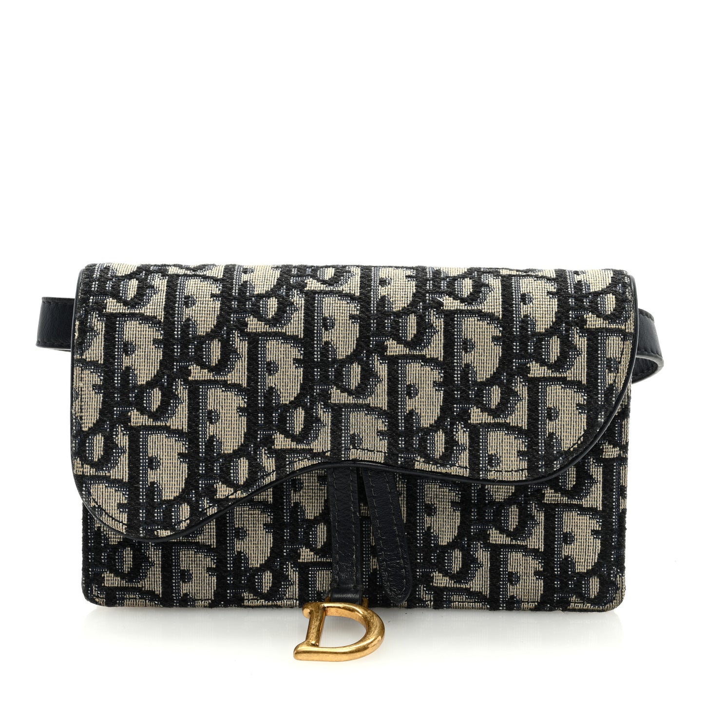 Oblique Saddle Belt Bag Blue