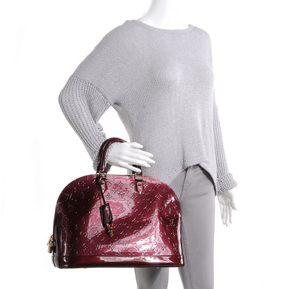 Louis Vuitton Vernis Alma GM Rouge Fauviste 2 of 7