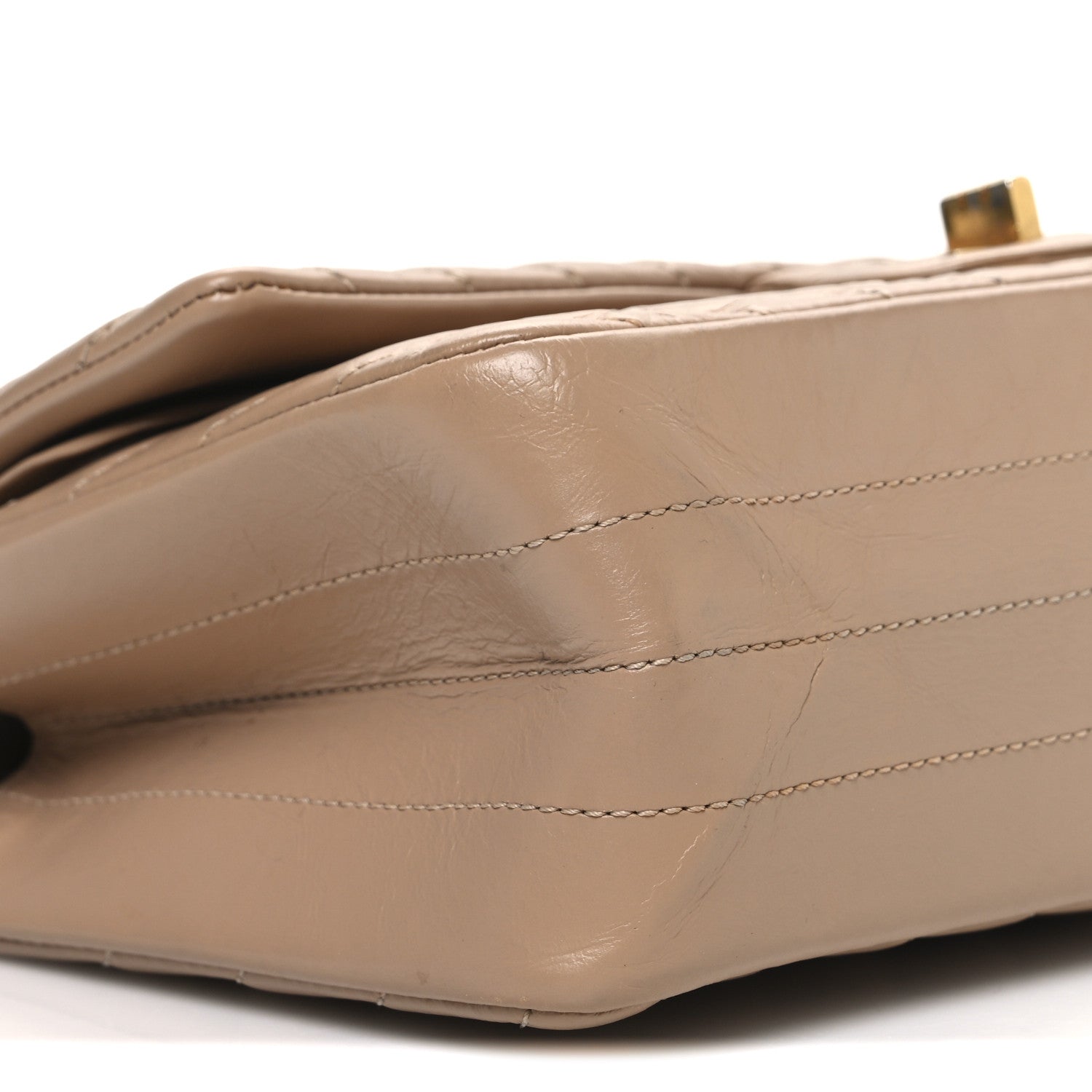Chanel Aged Calfskin Chevron Quilted 2.55 Reissue 225 Flap Beige 8 of 9