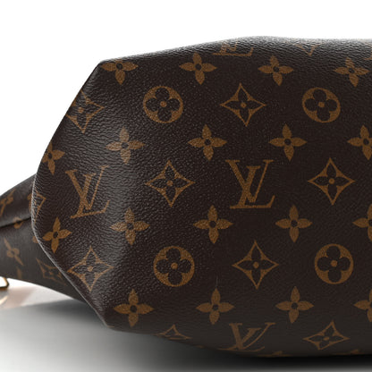 Louis Vuitton Monogram Flower Zipped Tote MM Beige 9 of 10