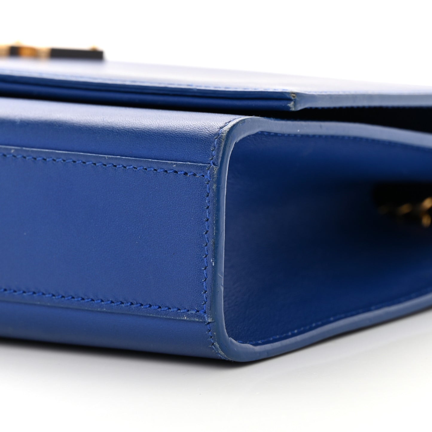 Smooth Calfskin Medium Classic Monogram Kate Tassel Satchel Royal Blue