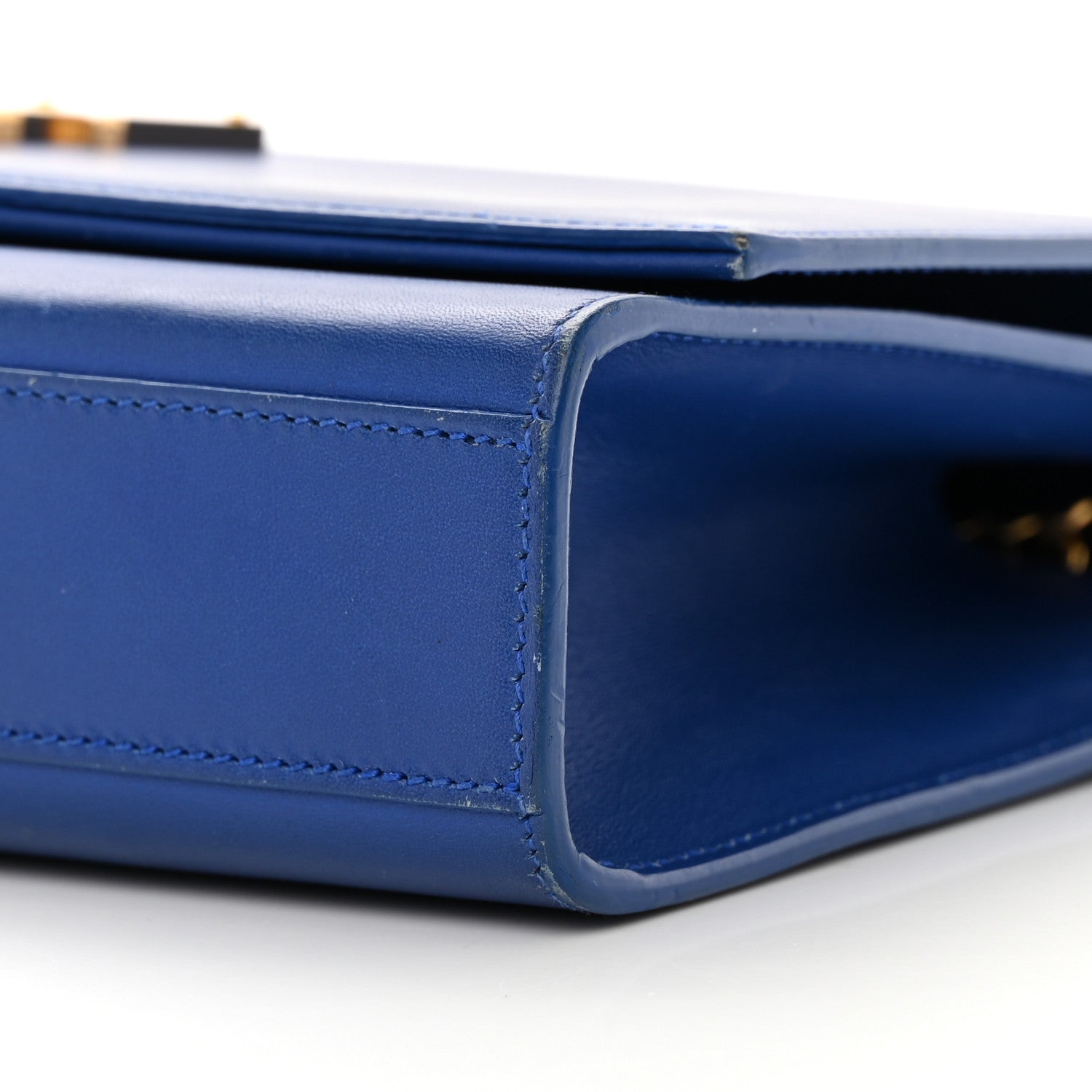 Saint Laurent Smooth Calfskin Medium Classic Monogram Kate Tassel Satchel Royal Blue 9 of 21