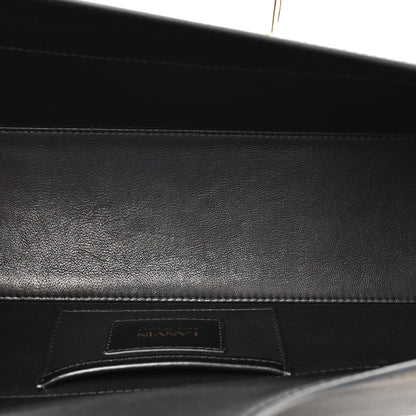 Lanvin Calfskin Logo Medium Cat Pencil Bag Black 5 of 9