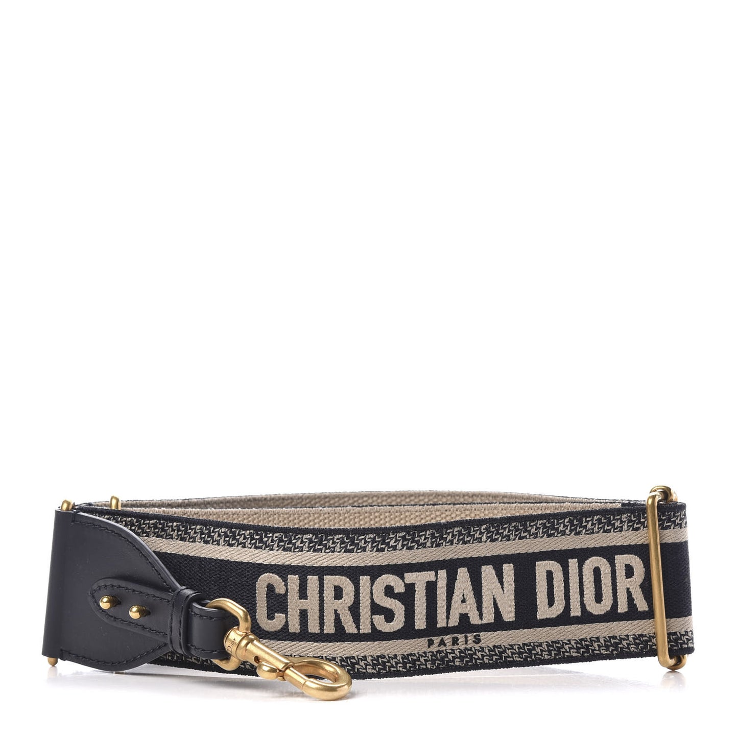 Canvas Embroidered Adjustable Shoulder Strap Blue