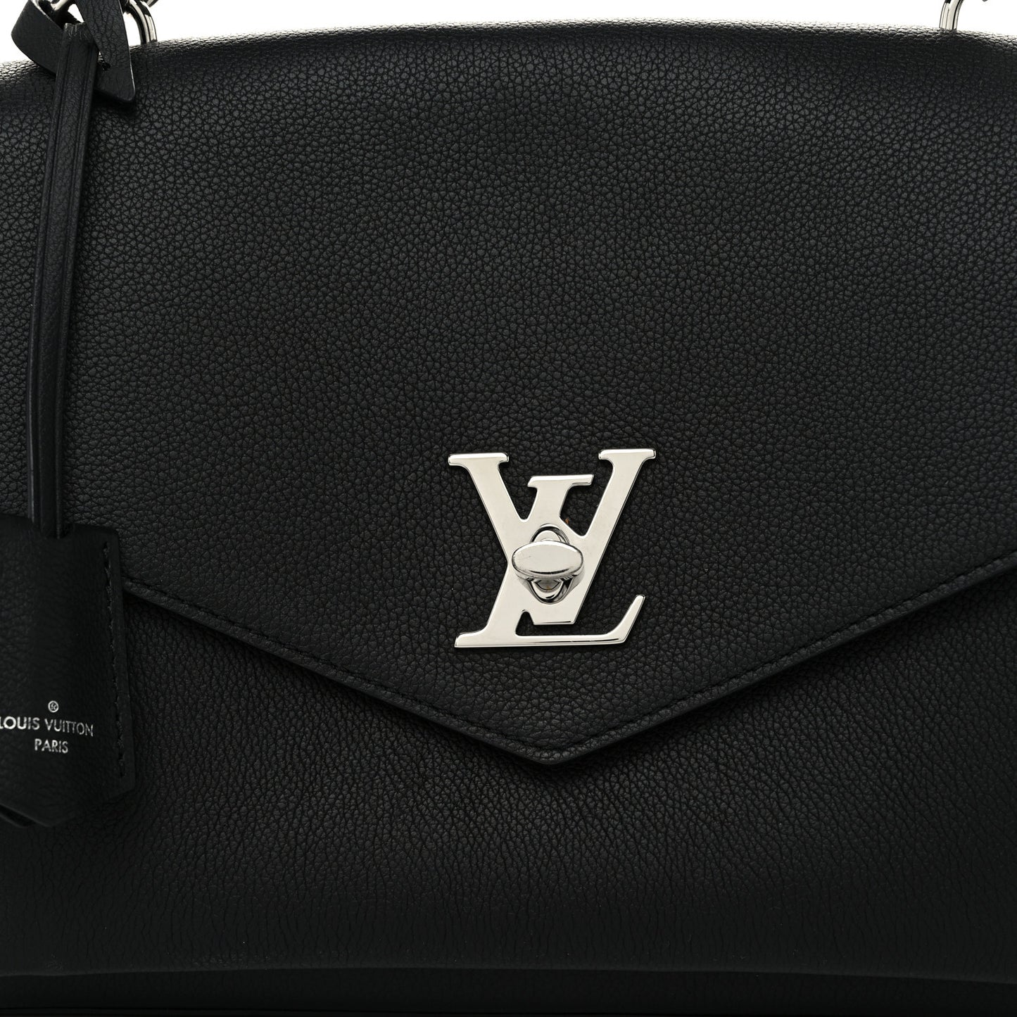 Soft Calfskin My Lockme Top Handle Black
