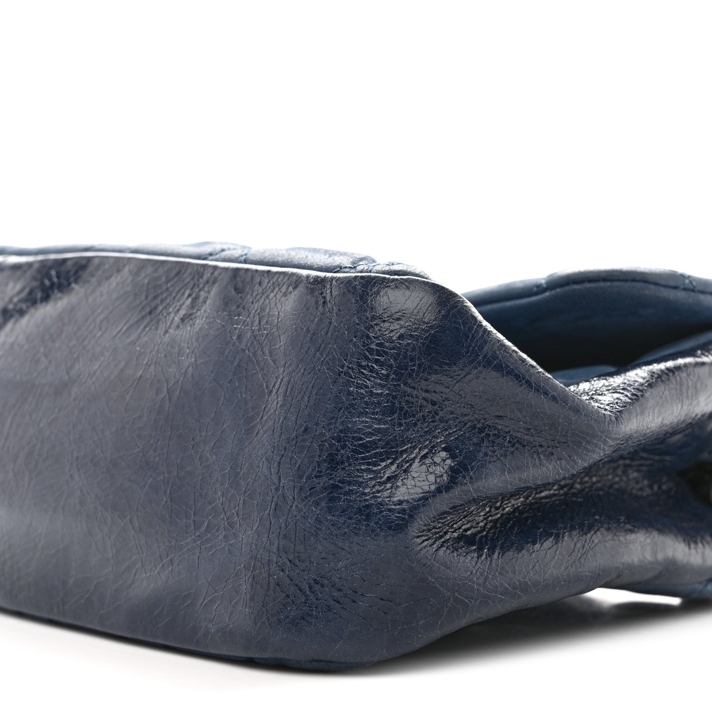 Iridescent Calfskin Medium In The Mix Flap Blue