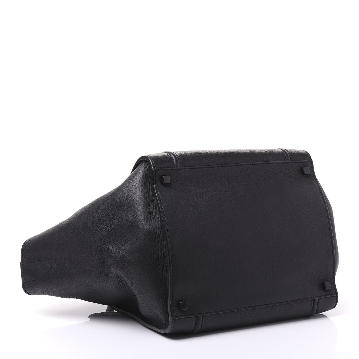 Supple Calfskin Medium Phantom Luggage Black