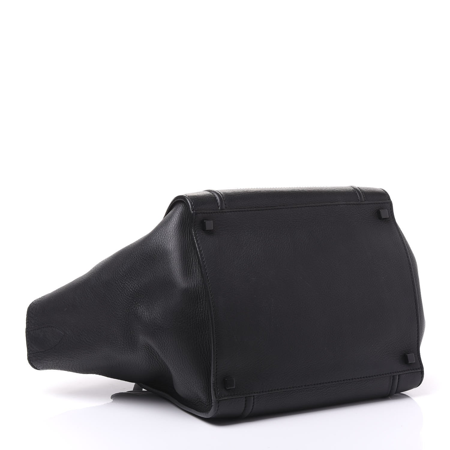 Celine Supple Calfskin Medium Phantom Luggage Black 3 of 12