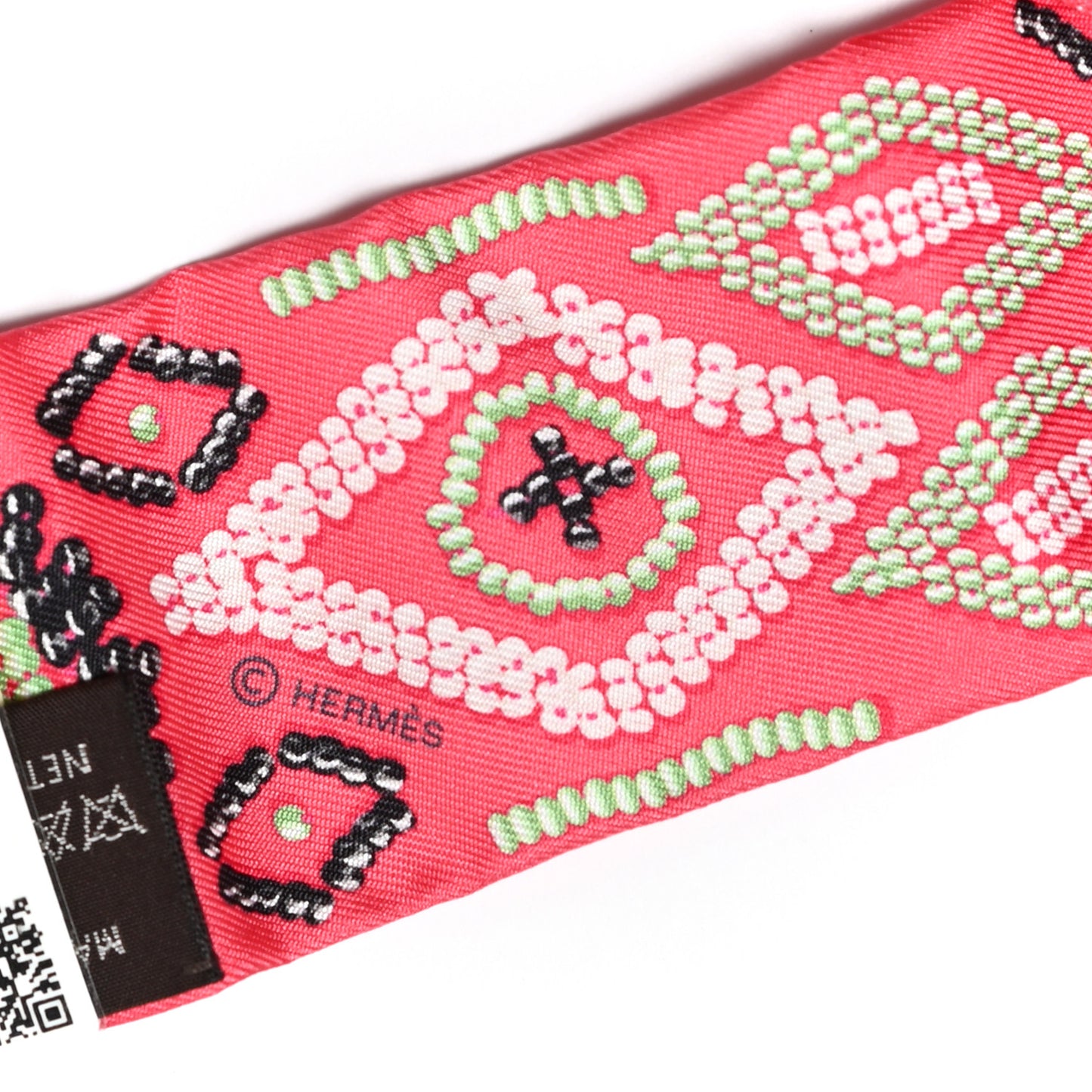 Silk Kelly En Perles Twilly Rose Vert Black