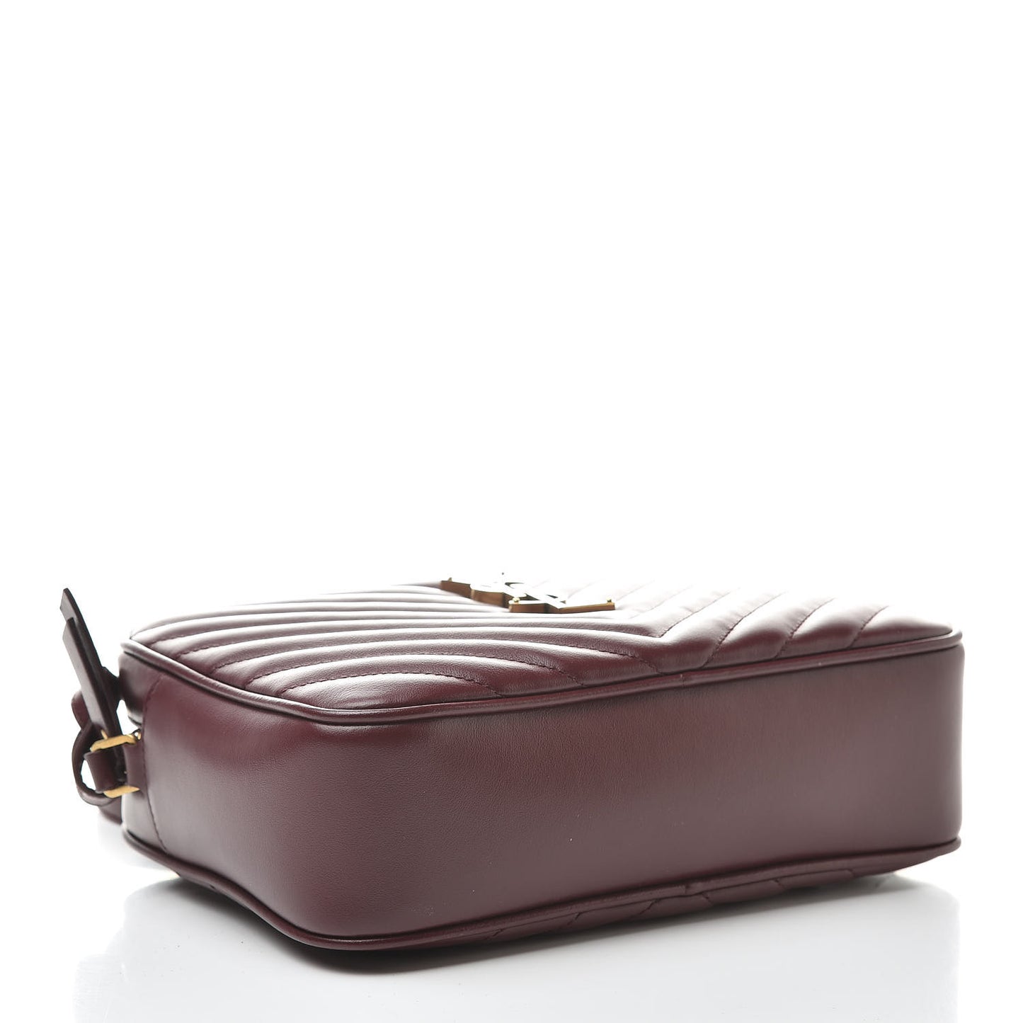 Calfskin Matelasse Monogram Lou Camera Bag Dark Legion Red