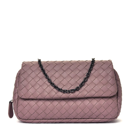 Bottega Veneta Nappa Intrecciato Mini Chain Messenger Violet 1 of 4
