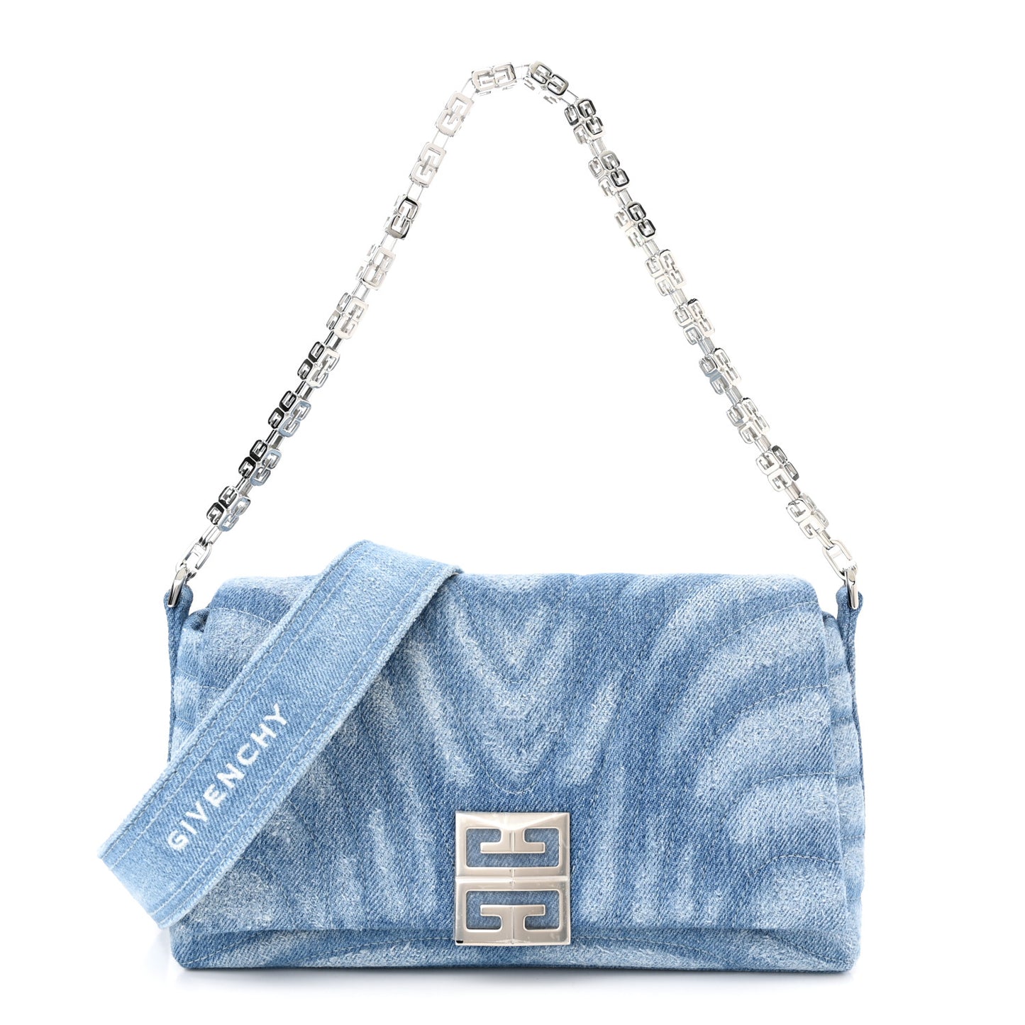 Denim Ombre Small 4G Shoulder Bag Blue