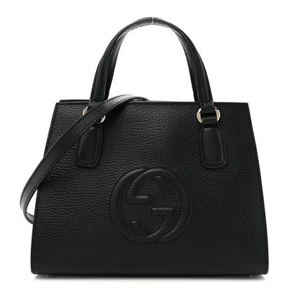 Gucci Dollar Calfskin Medium Soho Top Handle Satchel Black 1 of 10
