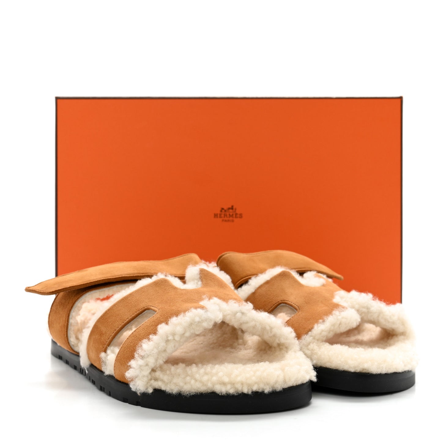 Suede Goatskin Woolskin Womens Chypre Sandals 38 Naturel Ecru