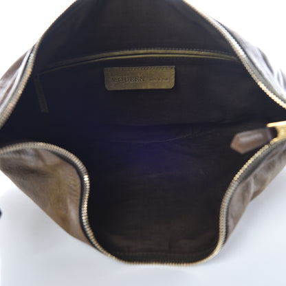 Alexander McQueen Calfskin De Manta Clutch Brown 7 of 13