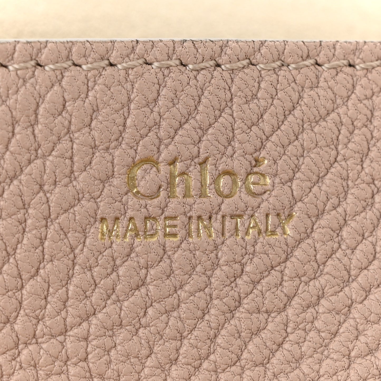 Grained Lambskin Mini Drew Shoulder Bag Cement Pink