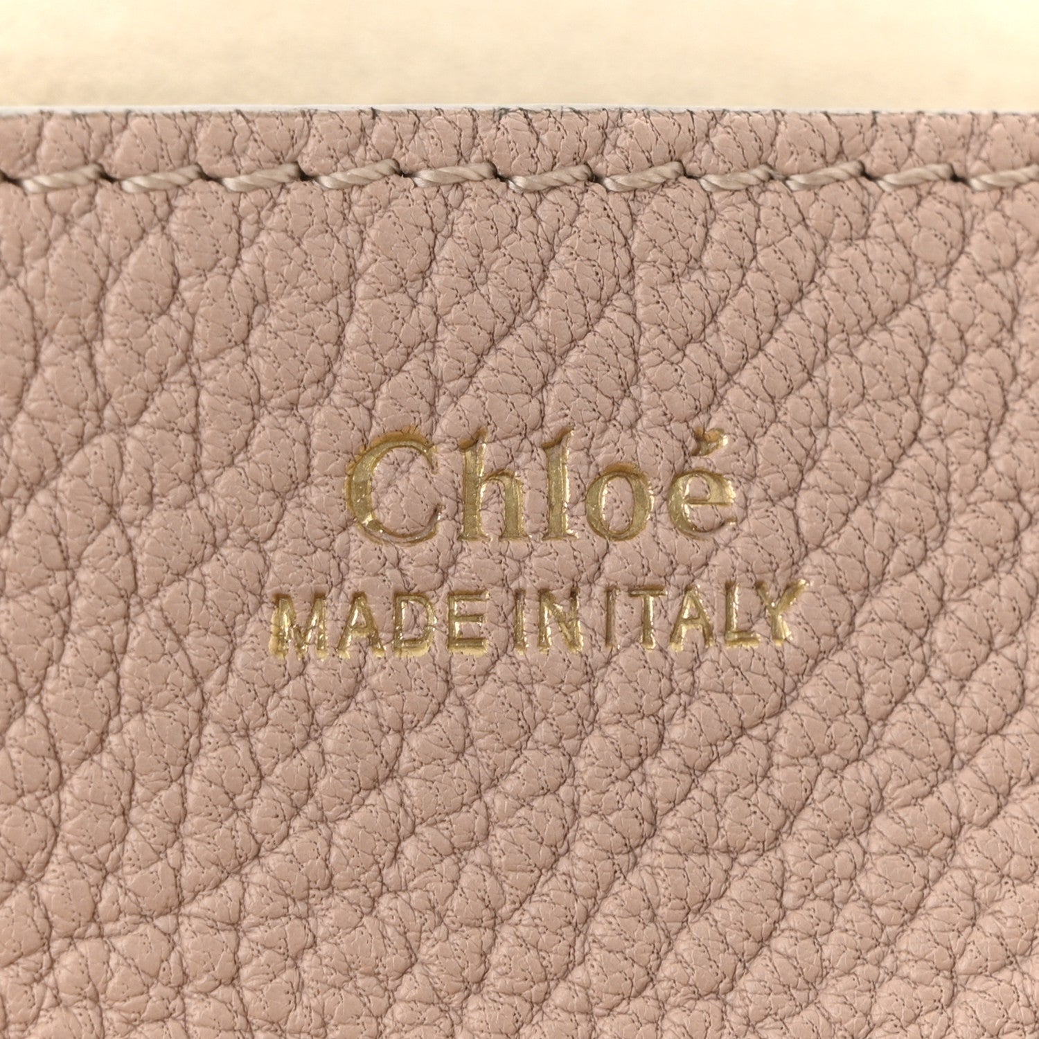 Chloe Grained Lambskin Mini Drew Shoulder Bag Cement Pink 6 of 9