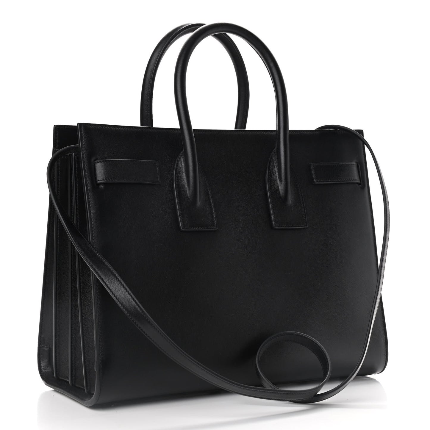 Calfskin Small Sac De Jour Black