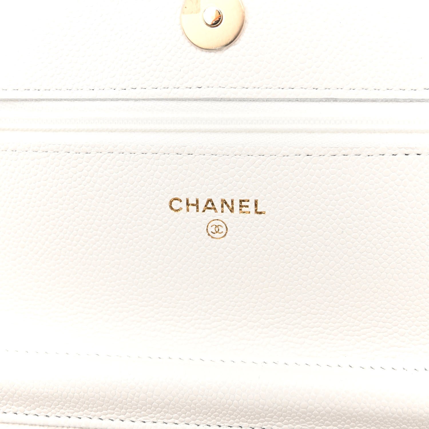 Chanel Caviar Quilted Wallet On Chain WOC White 6 of 11